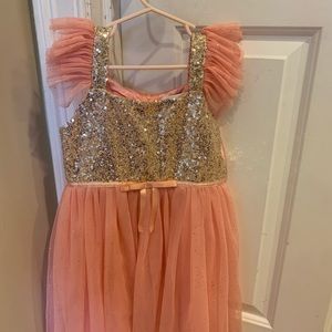 Popatu girls size 6 Sequin Tulle Dress